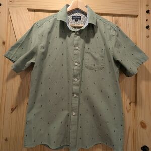 Rue Saint-Patrick Medium Men's Green Button Down Shirt